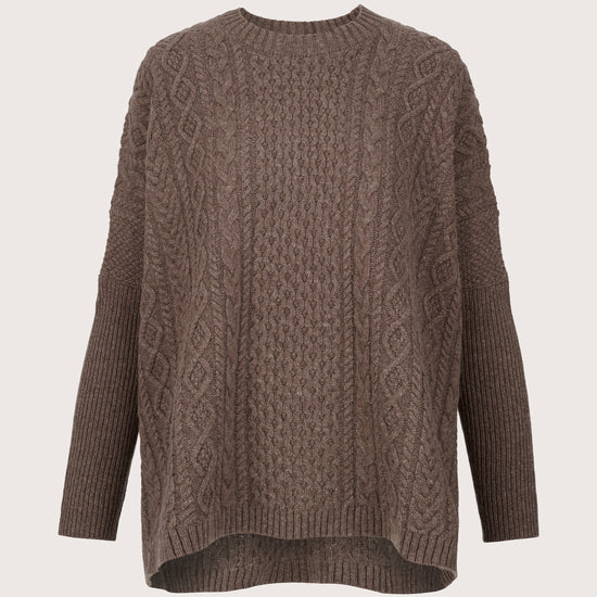 brown cable knit jumper from mei meij