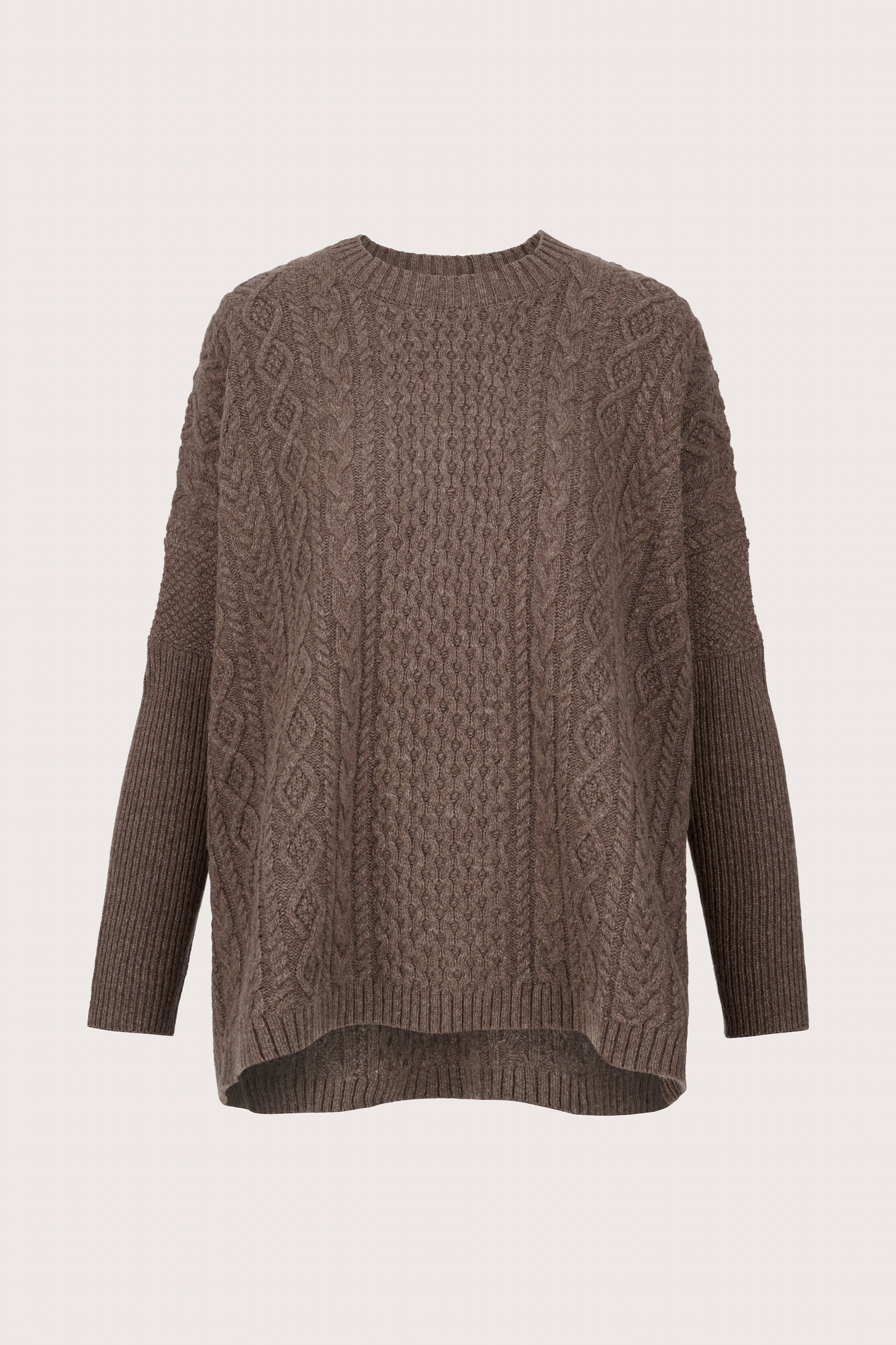 brown cable knit jumper from mei meij