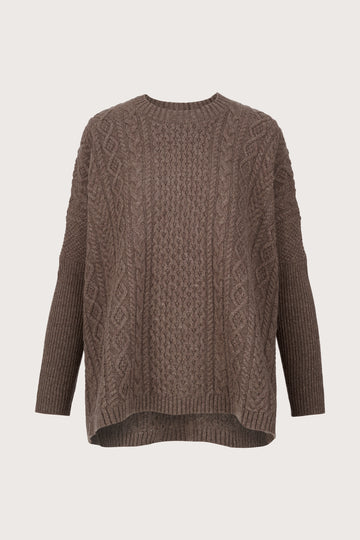 brown cable knit jumper from mei meij