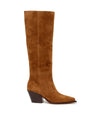 tan suede cowboy style boots