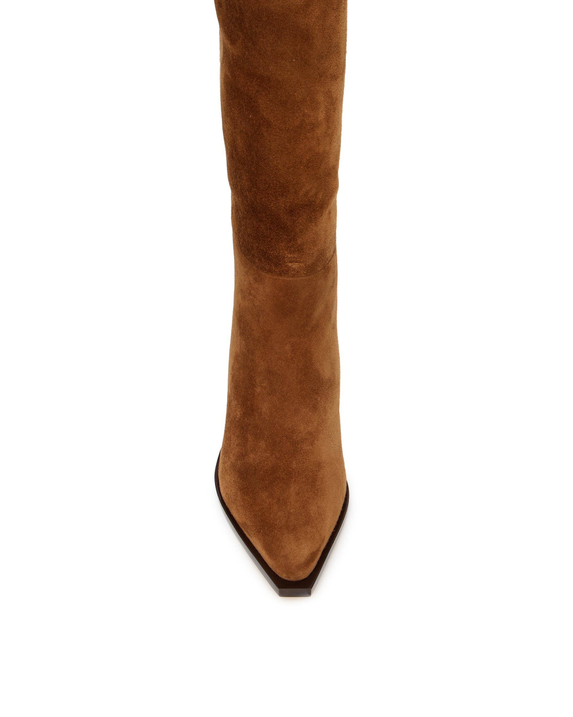 tan suede cowboy style boots birds eye