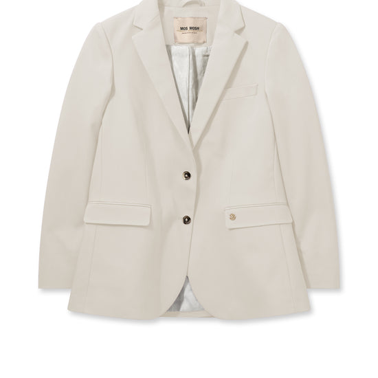 Cream single breasted blazer