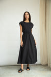 Black organic cotton dress from Beaumont Organics