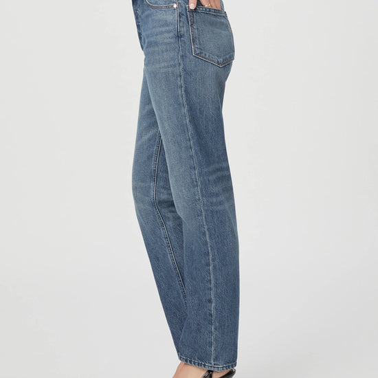 Side view Sawyer vintage inspired high rise jean