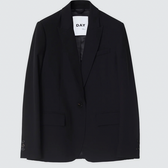 black single brested blazer 