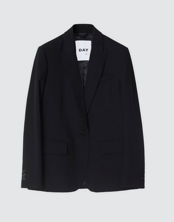 black single brested blazer 