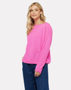 hot pink knitted jumper