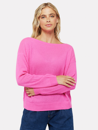 hot pink knitted jumper
