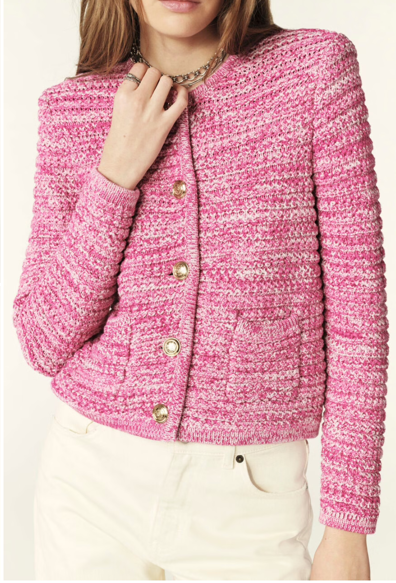 Guspa Knitted Cardigan Rose