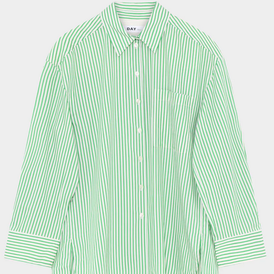 green striped shirt