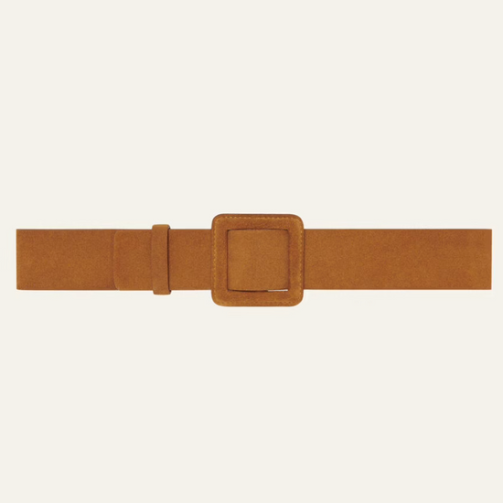 brown suede belt