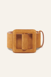 brown suede belt