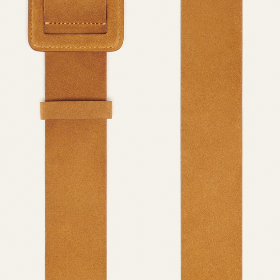 brown suede belt