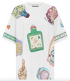 cotton tee with perfume placement print 