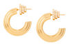 Flat Ridge Hoop Gold