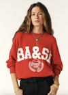 red sweatshirt with white ba&sh branding