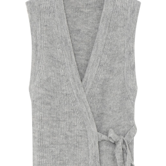 sleeveless wrap cardign