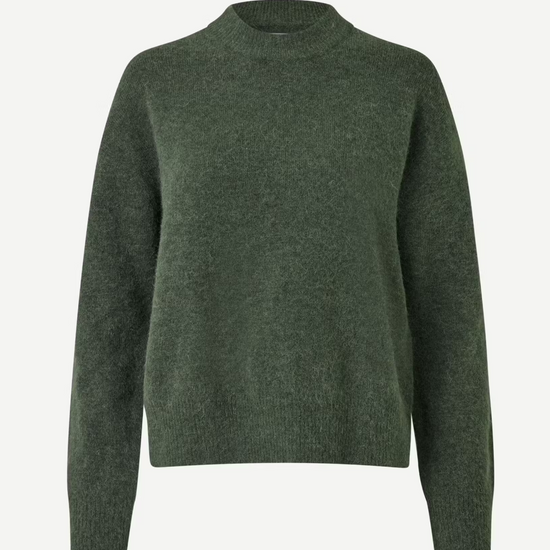 dark green o neck jumper 