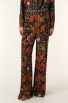 womens print trousers with wide leg model shot