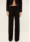 black wide leg formal trousers from ba&sh model shot