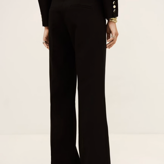 black wide leg formal trousers from ba&sh rear view