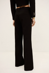 black wide leg formal trousers from ba&sh rear view