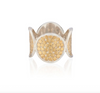 Sterling silver ring with gold dot work details from Anna Beck