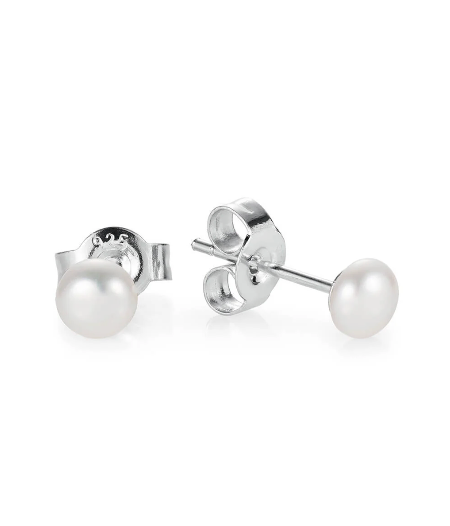 small pearl stud earrings from claudia bradby