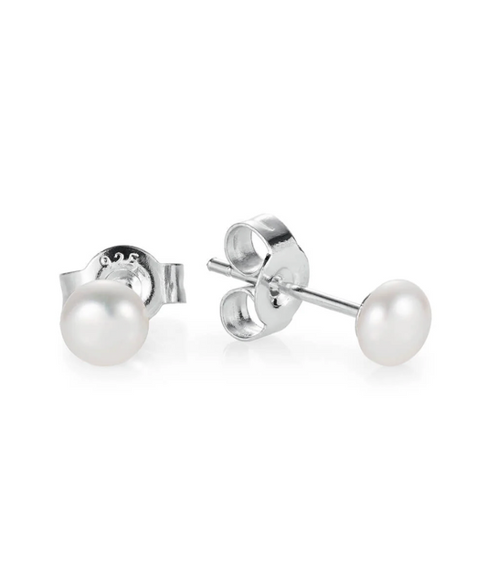 small pearl stud earrings from claudia bradby