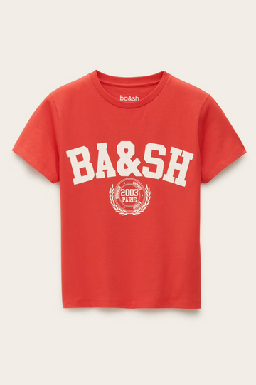 ned tshirt with white bash on the front 