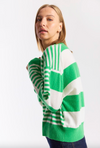 Beach Stripe Knit Spring Green