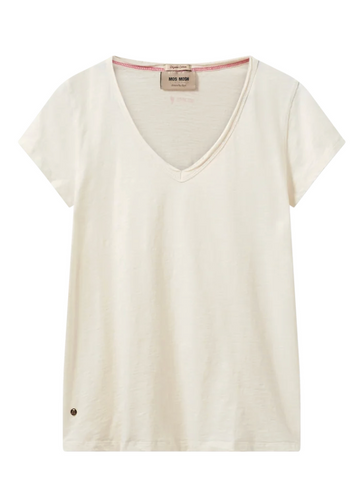 MMTulli V-SS Tee Ecru