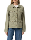 light khaki cotton utility style jacket 