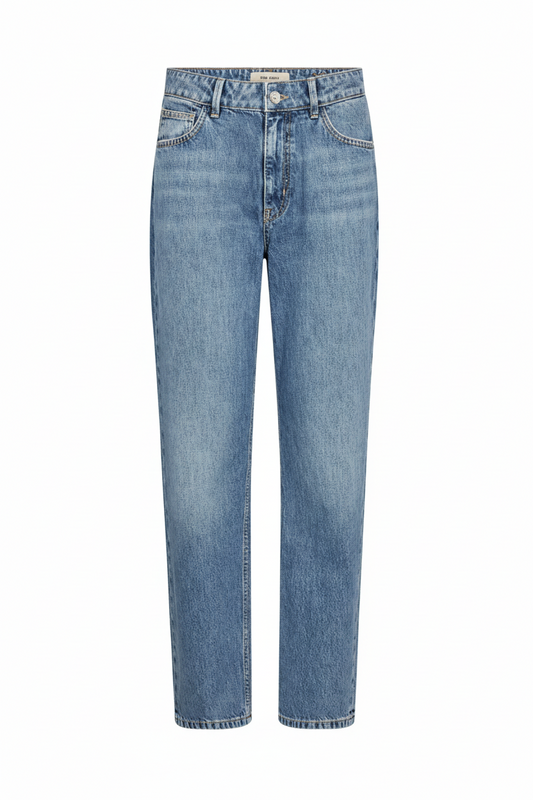 light blue denim straight leg jeans 