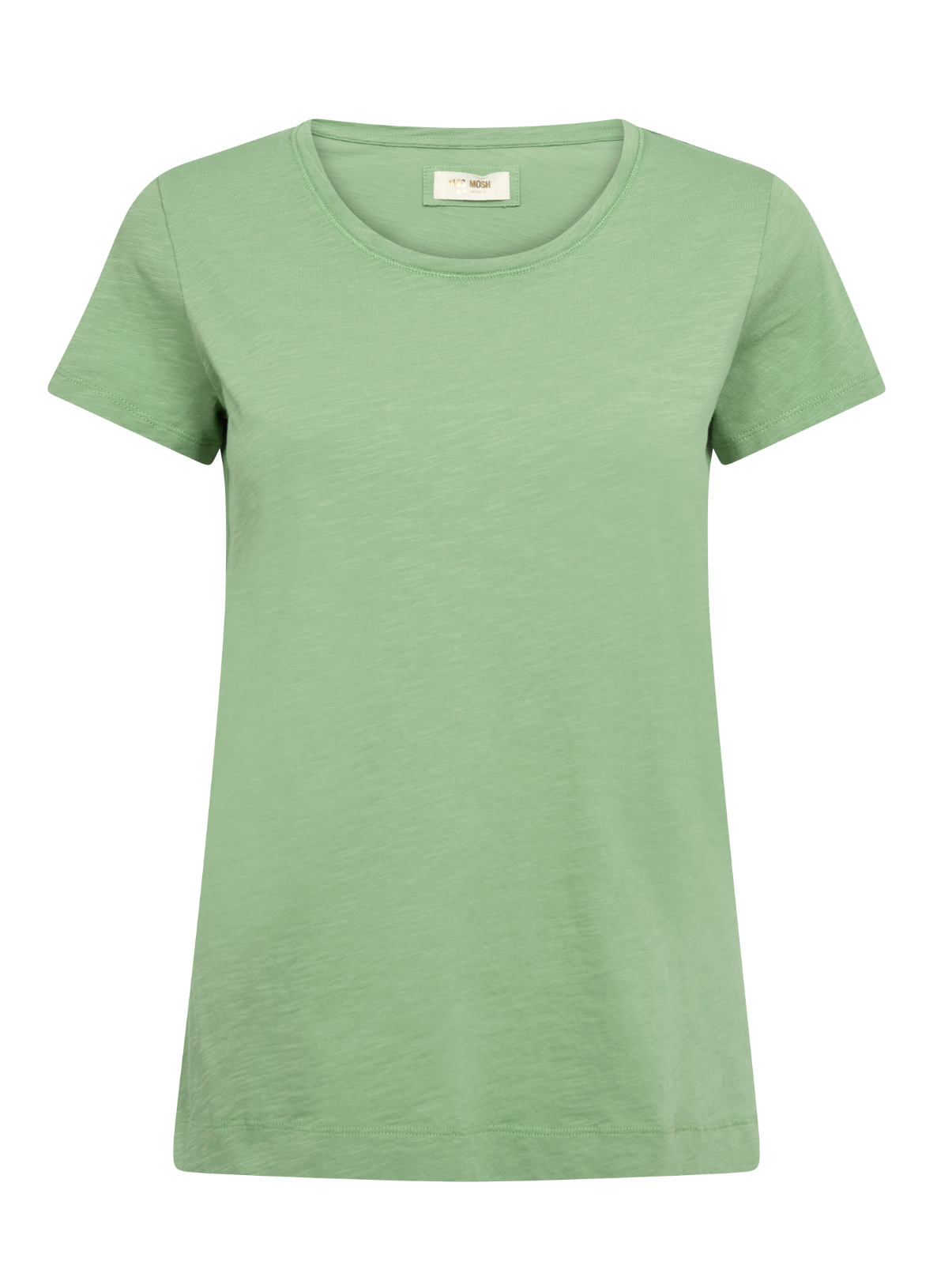 o neck short sleeve green t shirt