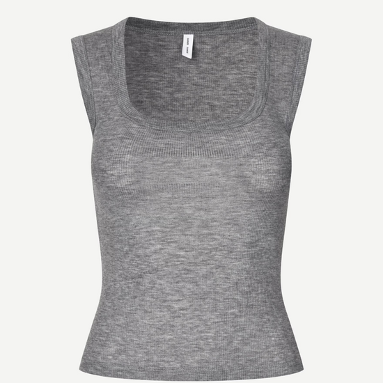 Gray tank top on a white background