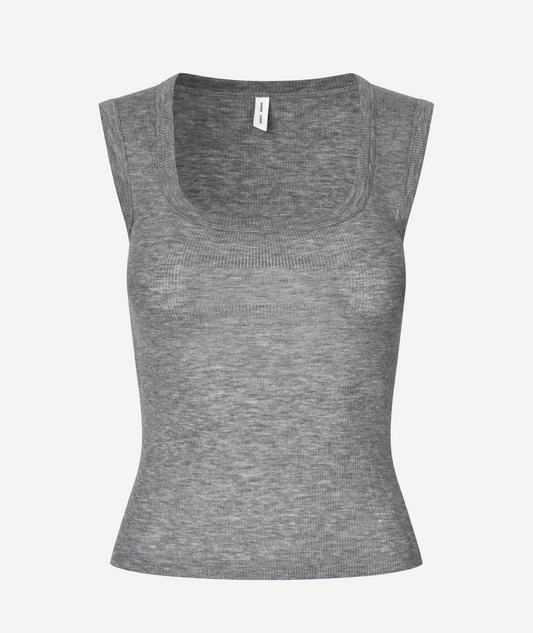 Gray tank top on a white background
