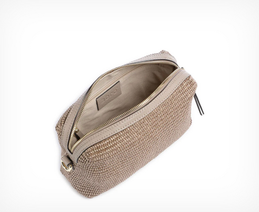 raffia handbag image shot on a white background 