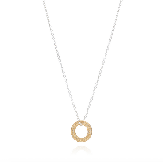 Open O Circle Necklace