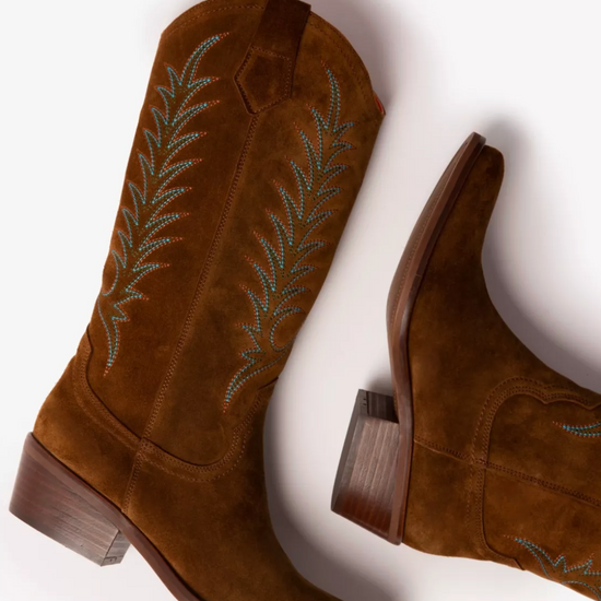 Tan cowboy boots