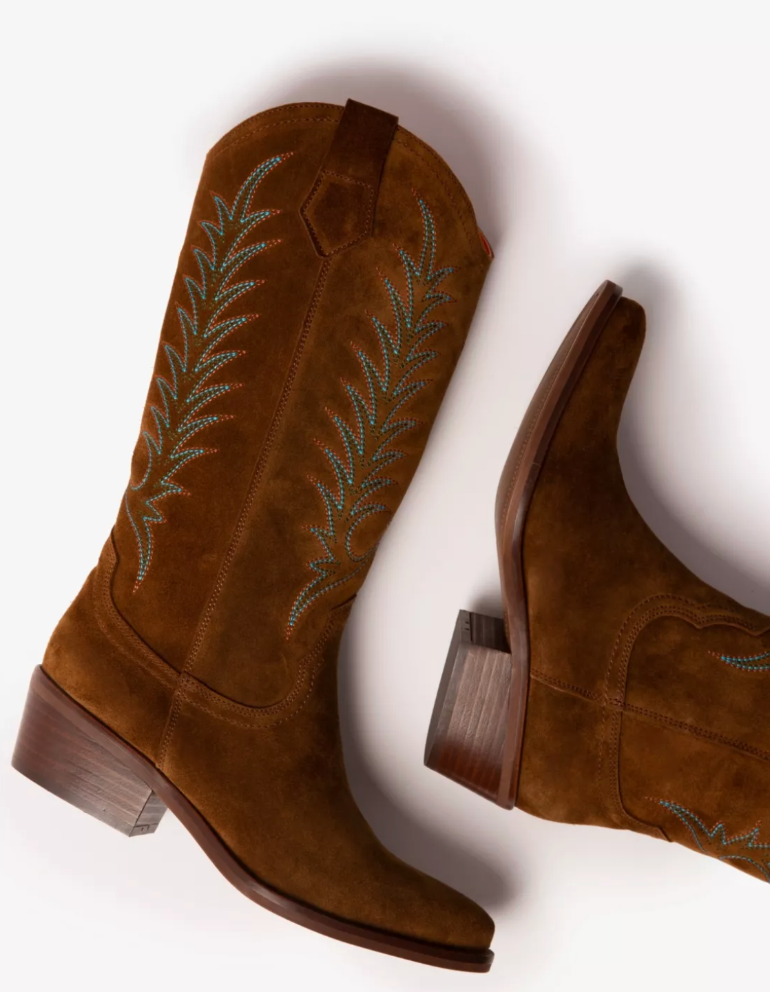 Tan cowboy boots