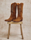Tan cowboy boots