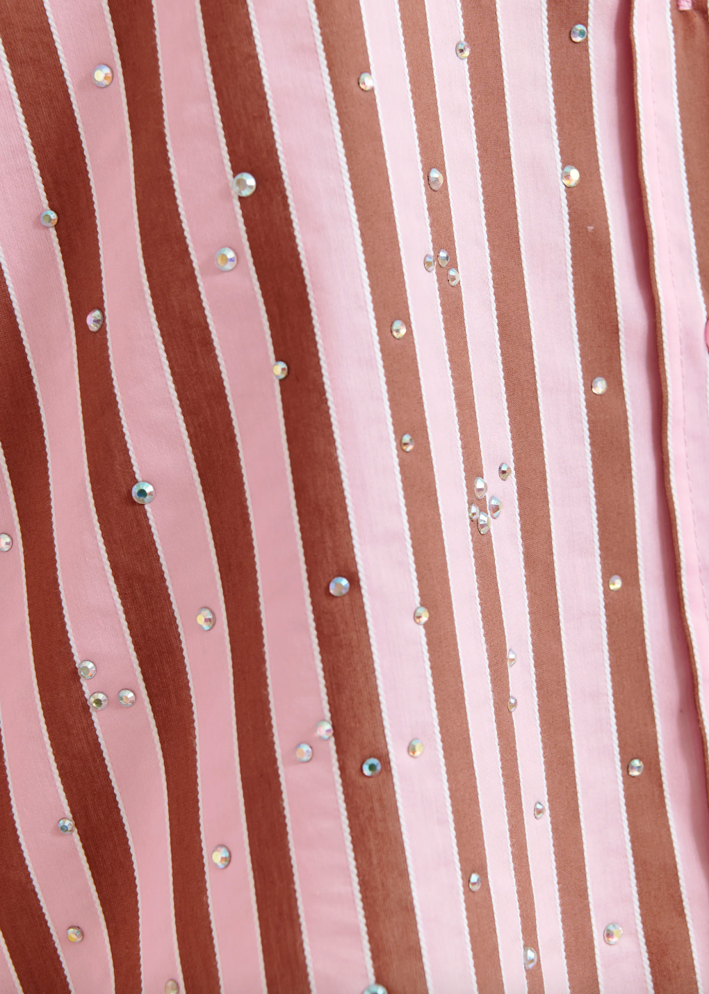 close up of cotton embellished fabric 