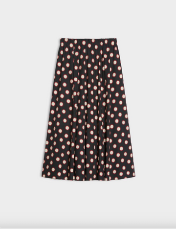 Cotton skirt with elasticated waist