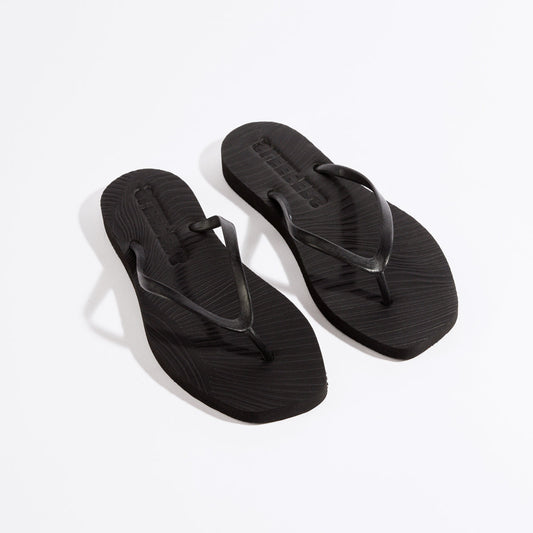 Tapered Flip Flops Black