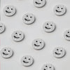 silver plated brass smiley stud earring