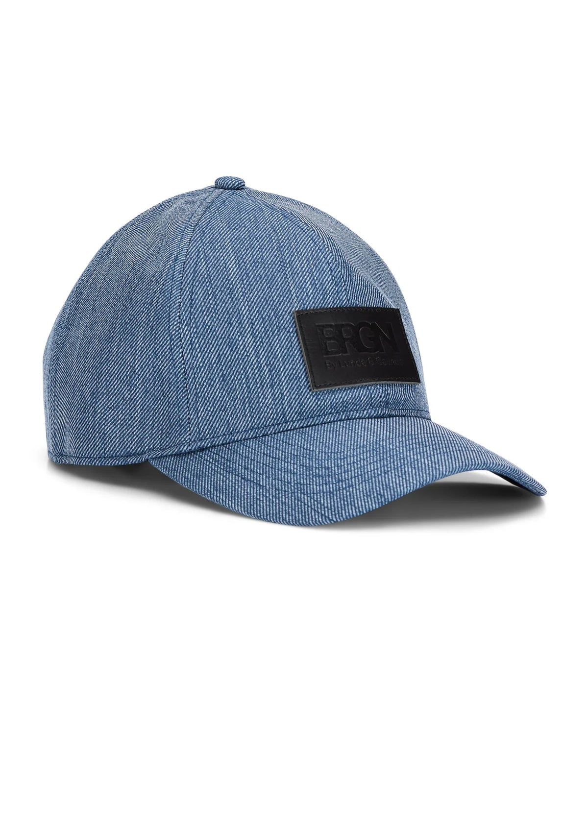Recycled polyester denim look cap