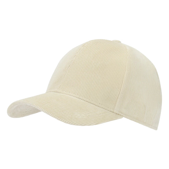 Beige baseball cap on a white background