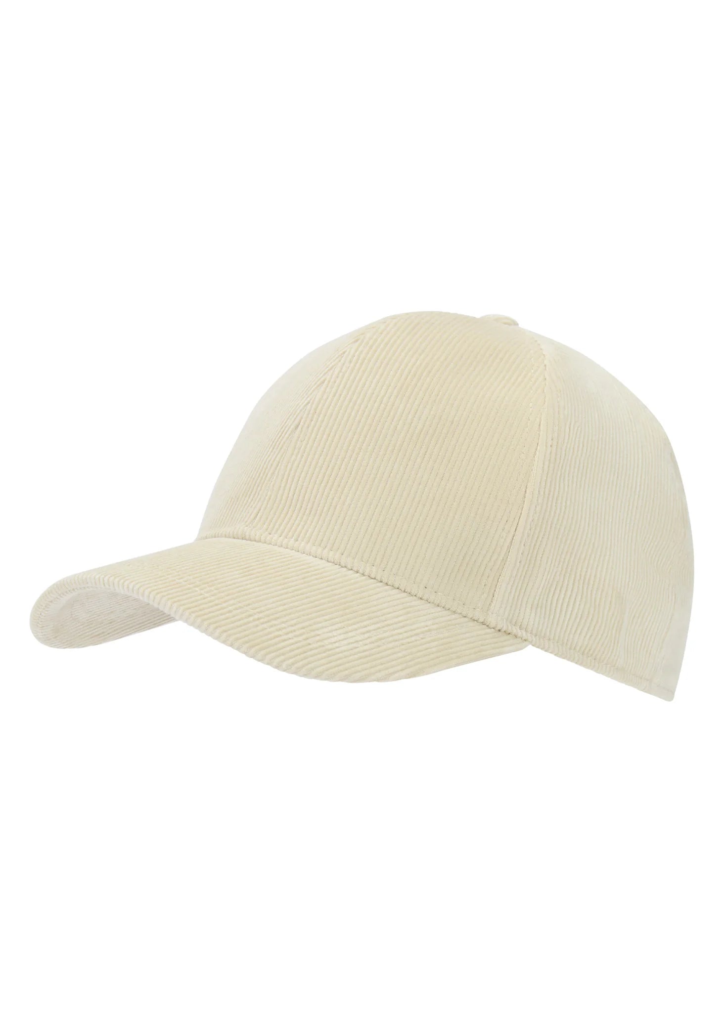 Beige baseball cap on a white background