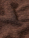 sqaure neck crinkle metallic chocolate swimsuit from hunza g close up of fabric